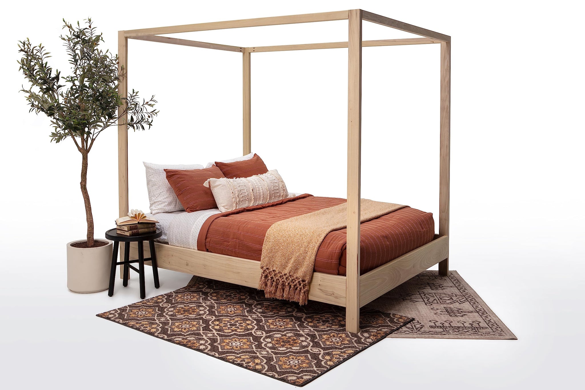 American Furniture Classics Model Queen Canopy Queen Size Canopy Bed With Raised Platform