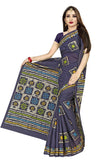 Tamaira Fashion Womens Plain Cotton Saree (Ab2_Grey)