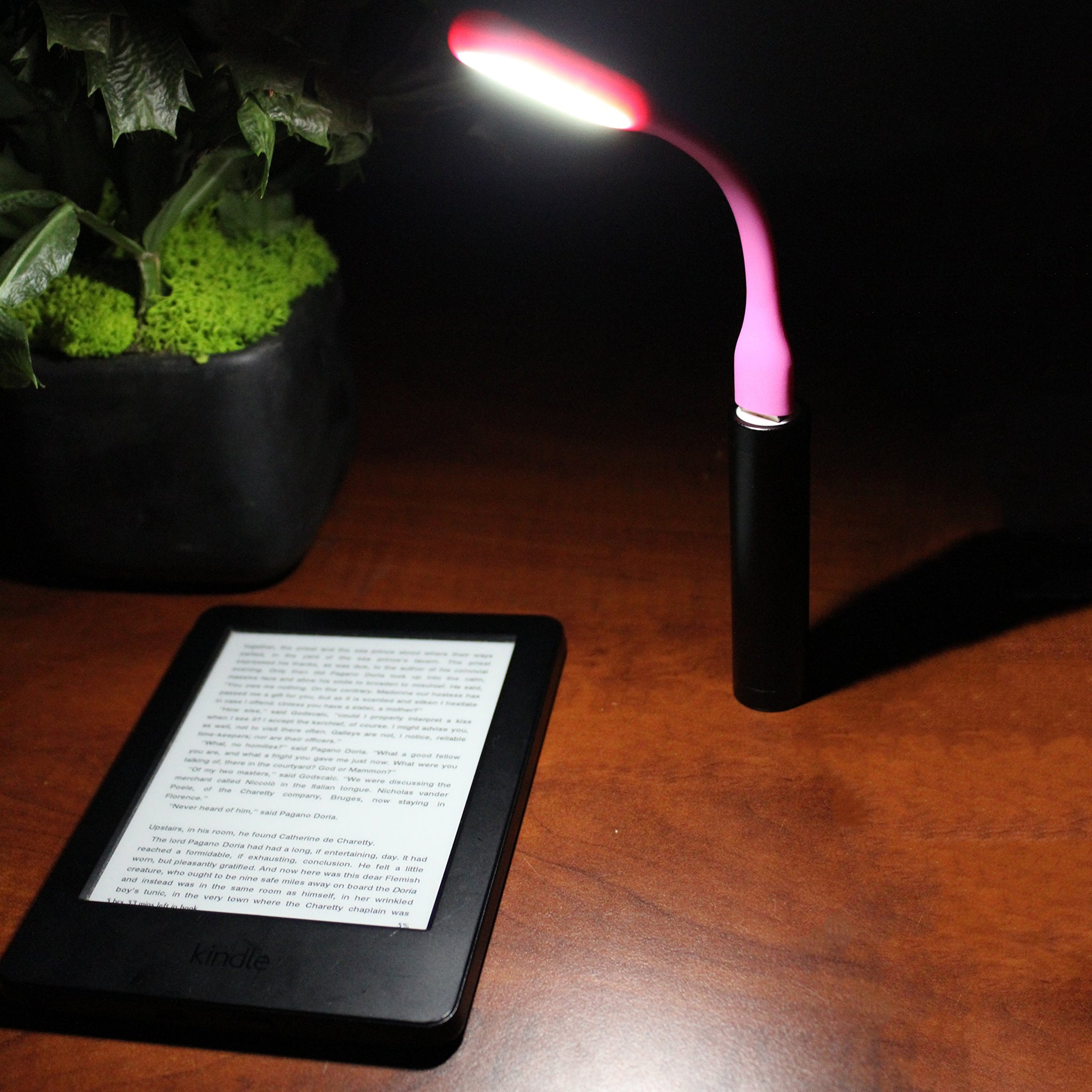 Killer Concepts USB Portable LED Lamp Reading Task Light One Random Color
