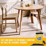 Stable Table - Black Restaurant Table Leg 30 Shim Wedges Premium Furniture Levelers Table Shims, Home Improvement DIY Levelers -