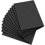 Frienda 12 Pcs 12 x 8 x 0.5 Polyethylene Foam Sheet 1/2 Inch Thick Firm Black Foam Padding PE Packing Pieces Inserts for Cases C