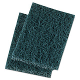 Premiere Pads PAD 188 Ebytra Heavy Duty Scouring Pad, 5 Length by 31/2 Width, Blue/Gray (Case of 20)