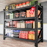 2000LBS Heavy Duty Garage Shelving Units,40 Wide & Deep Storage Shelves,Metal Garage Shelves,Large Storage Rack,Steel Shelf,Indu