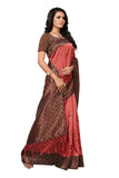 Anni Designer Women'S Saree Mysore Silk Peach & Multi Printed With Tassels Border Saree With Blouse,Peach & Multi,Free Size,Silk,with blouse piece,Saree