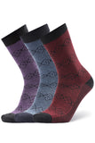 Anchor, MenS Regular/MidCalf/Crew Length Double Knitted Cotton Socks, Office/Formal/Business, Combo Pack Of 3 Pair Socks (Mult