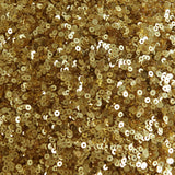 3mm Flat Sequins Rich Egyptian Gold Shiny Metallic. Made in USA