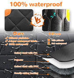 URPOWER 6 in 1 Convertible Dog Car Seat Cover for Back Seat 60/40 Split Dog Seat Cover 100% Waterproof Dog Hammock for Car Nonsl