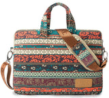 Kinmac New Bohemian 360 Protective Water-Resistant Canvas Laptop shoulder Messenger Sleeve Briefcase case Bag For MacBook Pro 16