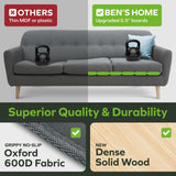 BEN'SHOME Couch Cushion Support for Sagging Seats | Heavy-Duty Wood Non-Slip Sofa Support | 58-67 x 19.7 | Adjustable Rein