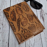 Purpledip Leather Diary/Journal/Notebook Leafy Trails: Naturally Treated Paper Encased In Leather Cover For Corporate Gift Or Pe