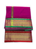 Rameshwaram Fabrics Exquisite Silk Pattu Panchalu: Unstitched Dhoti For Men With Stole Ideal For Pooja And Special Occasions
