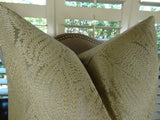 Plutus Brands Pb11015-2026-Sp Leaf Pod Handmade Throw Pillow, 20 X 26 Standard, Gold