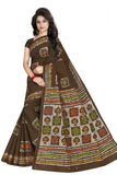 TAMAIRA FASHION Womens Plain Weave Pure Cotton Saree Without Blouse Piece (AB12_Coffee)