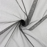 IANFAN 63 X 61 Inch Black Mesh Fabric, Slightly Stretchy Nylon Netting Fabric Soft Mesh Netting for Shopping Bag Backpack Pocket