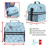 dbest products Ultra Compact Cooler Smart Cart Lunch Bag Insulated Tote Women Men Camping Accessories Beach Loncheras para Mujer