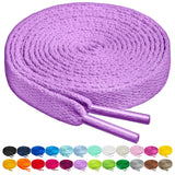 Birch Shoelaces in 27 Colors Flat 5/16 Shoe Laces in 4 Different Lengths (29.5 (75cm), Lavender)