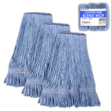 Innovative Haus Blue Heavy Duty Commercial Mop Heads, 16 oz, 3 Pack