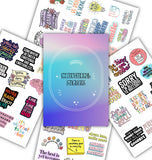 55 Pcs Motivational Quotes Scrapbook Stickers for Journal DIY Laptop Scrapbooking Page Decoration Sticker