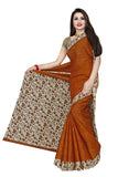 Tamaira Fashion Womens Plain Weave Pure Cotton Saree Without Blouse Piece (Ab16_Dark Mustard)