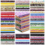 Irenare 100 Pcs 8 x 8 Inch Fall Fabric Squares Bundles Thanksgiving Fat Quarters Cotton Halloween Fabric by The Yard Cotton Quil