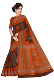 TAMAIRA FASHION Womens Plain Weave Pure Cotton Saree Without Blouse Piece (1856_Coffee)