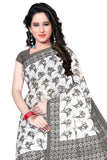 Tamaira Fashion Womens Cotton Saree Without Blouse Piece (1338_Grey_Malmal)