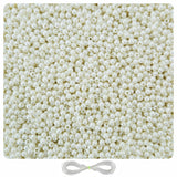 Reglet 3000 Pcs Off White Beads 5 Mm Beads For Jewellery Making Kit, Beading Fun, Pearls For Craft, Embroidery Work, Creativ