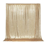 PartyDelight Sequin Backdrop Light Gold 6FTx6FT Wedding Curtain Special Events Party