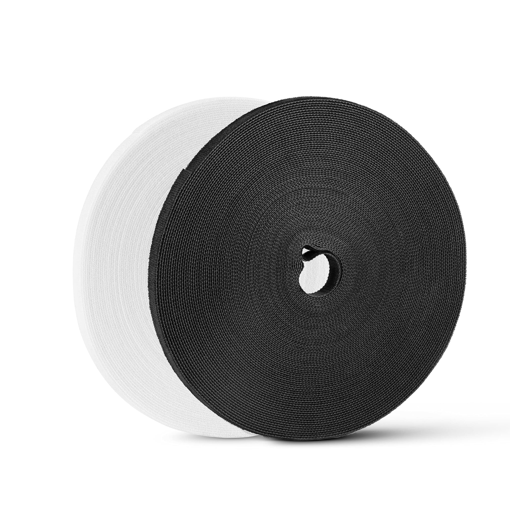 164ft x 1/2inch Hook Loop Cable Ties - BSELEYY Fastening Cable Ties Reusable Cable Straps Double-Sided Self Gripping Fastener Ca