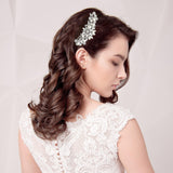 Ammei Headpiece Silver Wedding Hair Comb With Pearls And Crystals Wedding Hair Accessories Bridal Headpiece Or For Parties