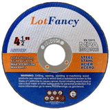 LotFancy Cut Off Wheels, 4 inch, Pack of 10, Angle Grinder Cutting Disc, Metal and Stainless Steel Cutting Wheels, Welding Acces