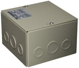 Wiegmann SC060604 SCSeries NEMA 1 Screw Cover Wallmount Pull Box with Knockouts, Painted Steel, 6 x 6 x 4,Gray
