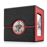 Kabinka Commander Deck Box for MTG with Dice Tray, Holds 100 Double-Sleeved Cards,Card Deck Box with Metal Emblem for TCG/PTCG, 