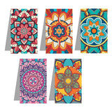 woopme Mandala Pattern Printed Magnetic Bookmark Students Kids Girls Boys Note Book Readers Lovers Gift Notes Magnetic Page Clip