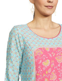 Aurelia Womens Viscose Kurta & Trouser (22Onas13031-505130_Blue_2Xl)