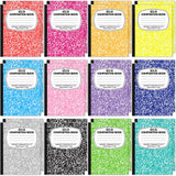 UZLU 24 Pack Large Composition Notebooks 9.75 x 7.5 in Wide Ruled