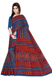 TAMAIRA FASHION Womens Plain Weave Pure Cotton Saree Without Blouse Piece(1891_PeacockBlue)