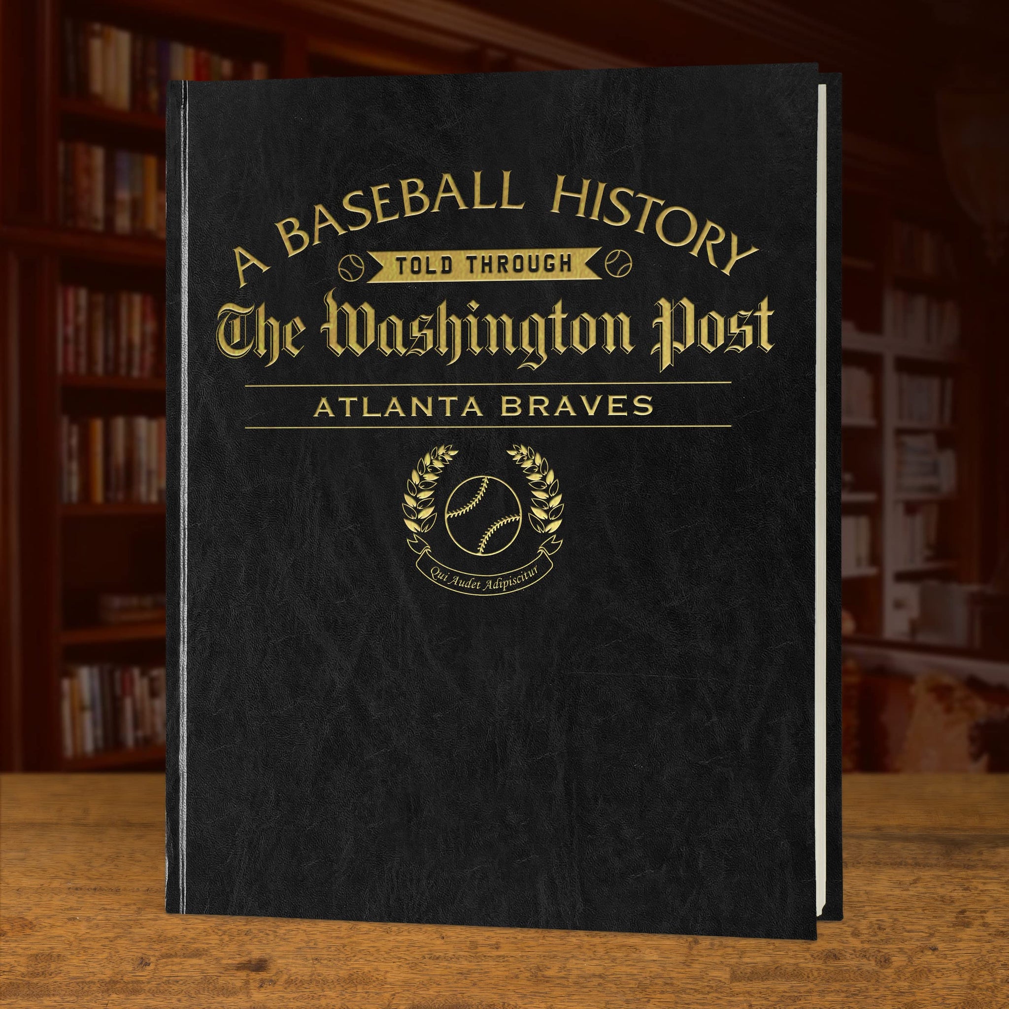 Signature Gifts - Atlanta Baseball History Book - Sports Fan Gift - A Major League History Told Through Newspaper Archive Covera