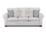 American Furniture Classics Beaujardin Sleeper With Four Throw Pillows Sofas, Soft Washed Cream Tweed