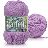 Mary Maxim Starlette, Crochet Yarn, Soft Acrylic Purple Yarn for Afghans, Blankets, Clothing and More, 180 Yards, Amethyst - 1 S