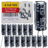 4.7uF 50V 5x11mm Rubycon Electrolytic Capacitor Low ESR 1.9O Long Life 36yrs at 55 Degree C mfd mircofarad Micro Farad Radial Le