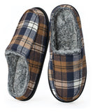 Cozylook Mens Indoor Slippers Memory Foam Non Slip House Shoes with Plush Lining Size 12-13