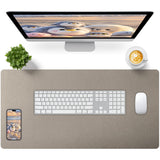 Bloss Pearl Gray Desk Mat 31.5x15.7, Desk Matt for Desktop, Waterproof Large Desk Pad, Computer Mat for Office/Home/Decor/Christ