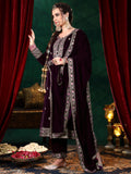 Libas Women'S Velvet Kurta Set (48817O_Burgundy Burgundy M