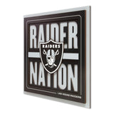 YouTheFan NFL Las Vegas Raiders Slogan Series 3D Wall Art