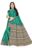 TAMAIRA FASHION Womens Plain Weave Pure Cotton Saree Without Blouse Piece (AB11_Seagreen)