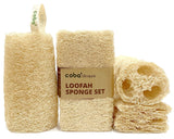 Coba Straws Natural Loofah Sponge - Shower Loofah Exfoliating Body Scrubber for Women & Men | Multi-Use Sponge for Shower, Spa, 