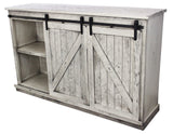 American Heartland Mfg. 68 Tall Quaint Tv Stand, Rustic Dela Verria