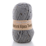 Mary Maxim Y083302 Natural Alpaca Tweed Yarn (Grey)