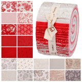 Jelly Roll Fabric Strips for Quilting, Crafting, Blanket, Upholstery, Floral Pattern Fabric Kit for Hand Decoration, Sewing DIY